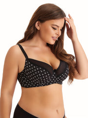 Bra Women's Ditsy Floral Print Mesh Medium Stretch Bra