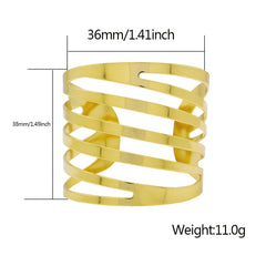 Stylish Spiral Alloy Napkin Rings - Set of 4