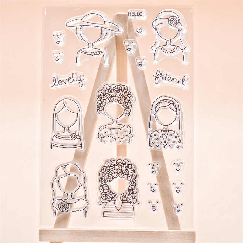 DIY Girls Silicone Stamp For Card Making Scrapbooking Arts
