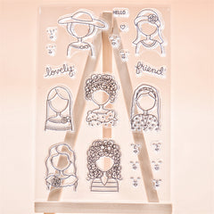 DIY Girls Silicone Stamp For Card Making Scrapbooking Arts