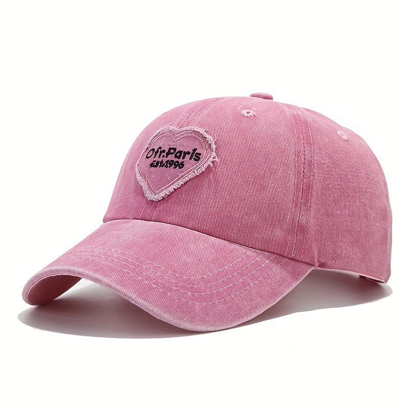 Embroidery Letter Baseball Cap Solid Hat Holiday Party
