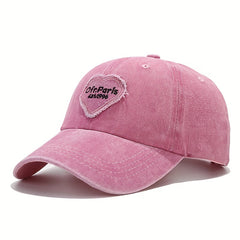 Embroidery Letter Baseball Cap Solid Hat Holiday Party
