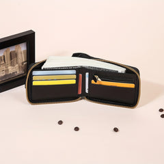 Business Flap Card Slot Zipper Wallet