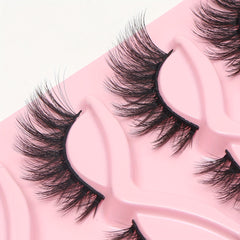 Natural Lightweight Fluffy False Eyelashes Cross Extension
