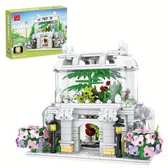 597pcs Flower Shop Building Set City Street Scene Toy
