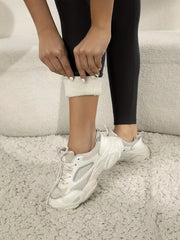 Fleece Lined Sports Leggings Women High Waist Thermal Yoga Pants
