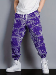 Men's Paisley Tapered Joggers - Stylish & Comfortable Sweatpants