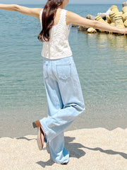 Creux Crochet Tank Top Loose Sleeveless Summer Tank Top