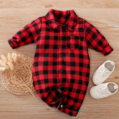 Plaid Jumpsuit Onesie Baby Clothes