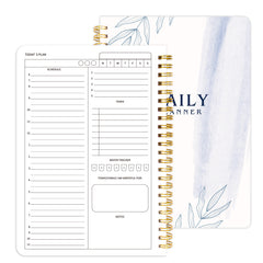 Work Daily Planner Notebook Agenda Undated Schedule 8.5x5 Inches