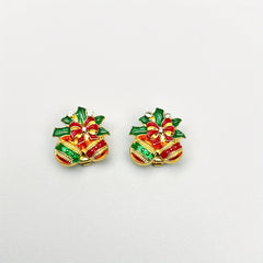Stylish Santa Claus Shirts with Decorative Rhinestone Buttons
