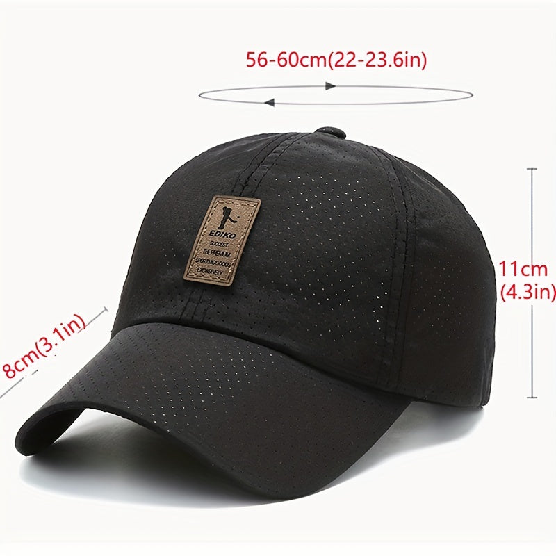 Quick Dry Sun Protection Baseball Cap for Outdoor Activities