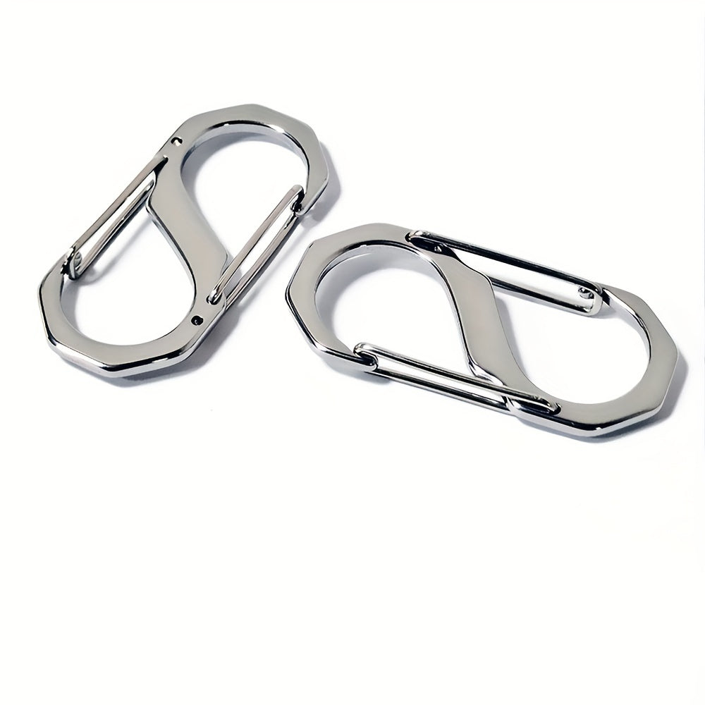 1pc S Hook Aluminum Carabiner Keychain Quick Release Auto Locking