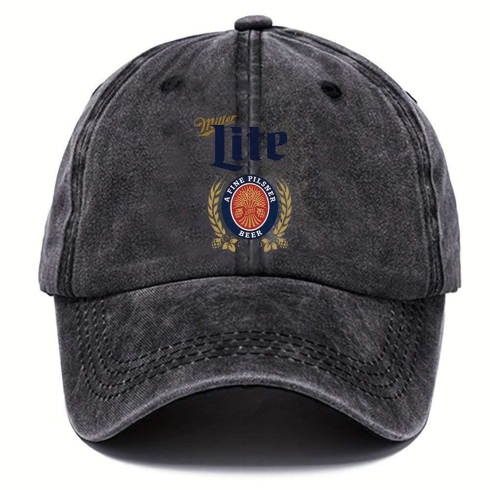Washed Cotton Baseball Cap Adjustable Sun Protection Hat