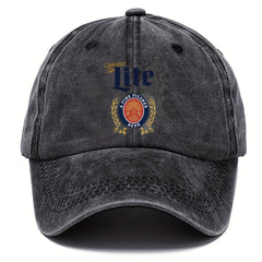 Washed Cotton Baseball Cap Adjustable Sun Protection Hat