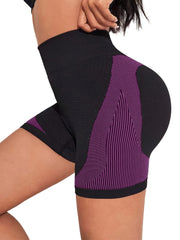 Seamless Hip Lifting Yoga Shorts High Waist Workout Activewear