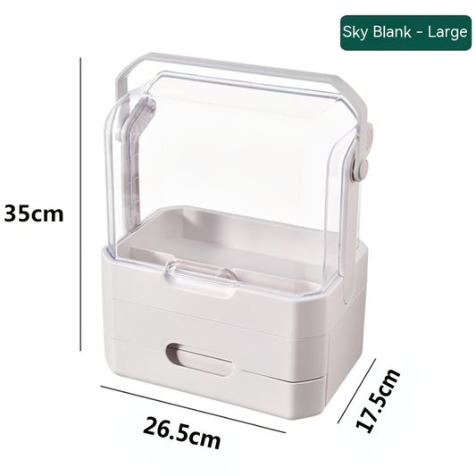 Makeup Case with Drawers & Transparent Cover