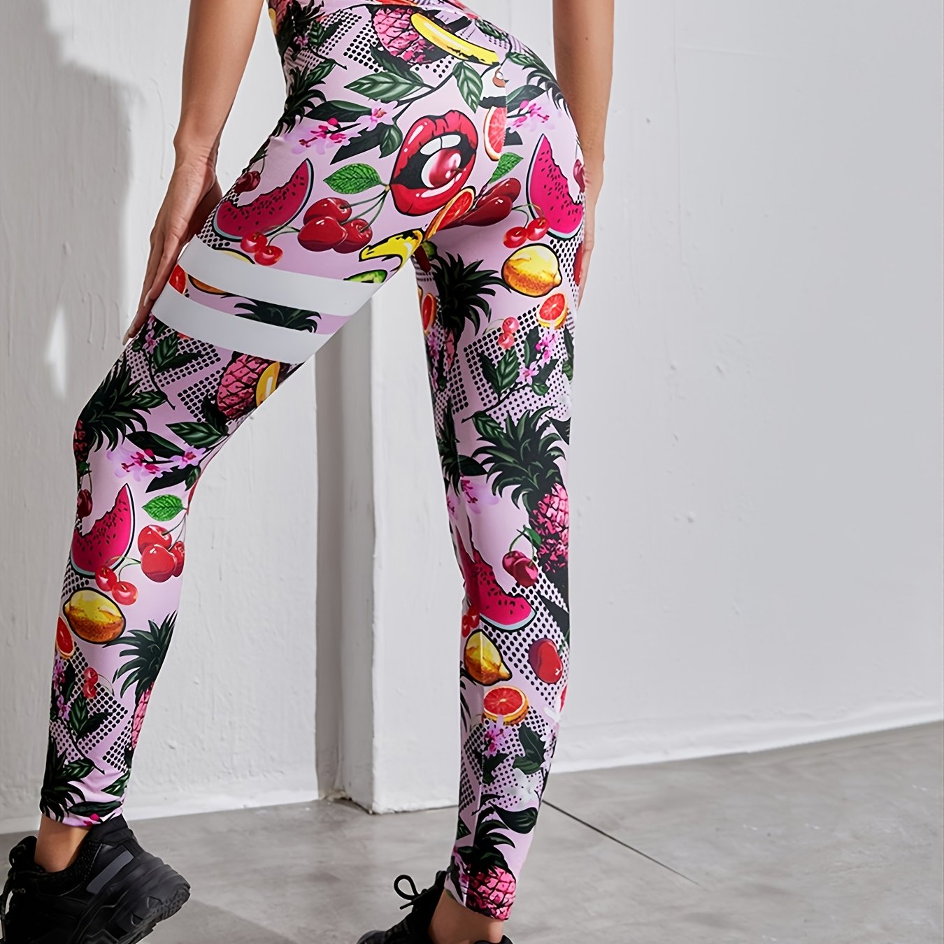 High Stretchy Digital Print Yoga Leggings