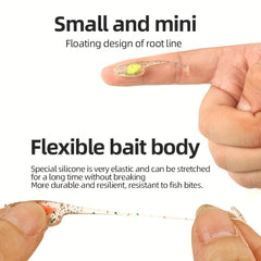1pc Bionic Tadpole Soft Bait With Sequins Fishing Tackle