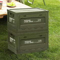 50L 13 2Gallons Folding Storage Bin Outdoor Camping Supplies