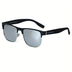 Vintage Square Frame Polarized Sunglasses UV Protection