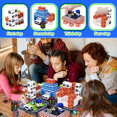 Magnetic Blocks Puzzle Learning Blocks Children's Magnetic Cube Set