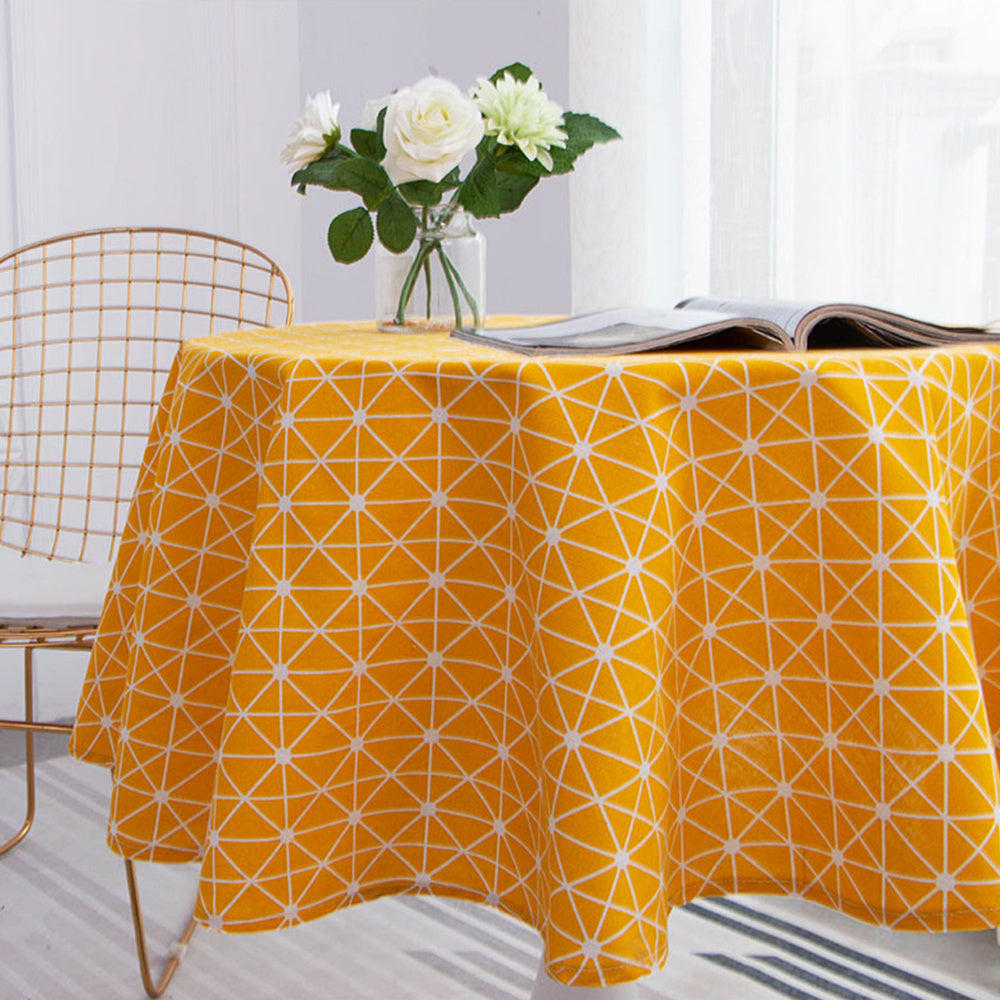 Washable Decorative Tablecloth for Indoor/Outdoor Use - Gray - 119x149