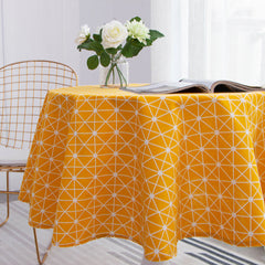 Washable Decorative Tablecloth for Indoor/Outdoor Use - Gray - 119x149