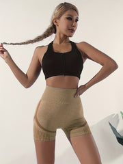 High Waist Yoga Shorts Sports Workout Running Biker Shorts
