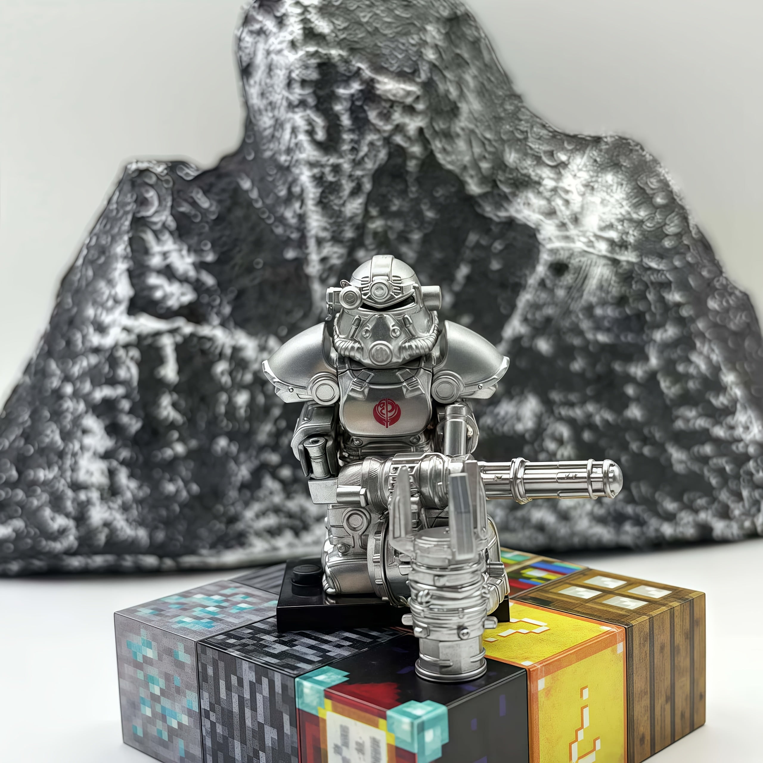 Tall Futuristic Mecha Robot Figure with Weapons & Armor