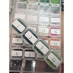 1000pcs Square Label Stickers For Diamond Painting Embroidery Tool Storage Box