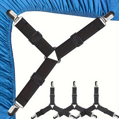 4pcs Adjustable Sheet & Quilt Fixator Metal Fixed Sheet Clip