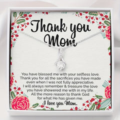 Sentimental Mom Gift From Daughter Mom Necklace Mom Birthday Gift From Daughter