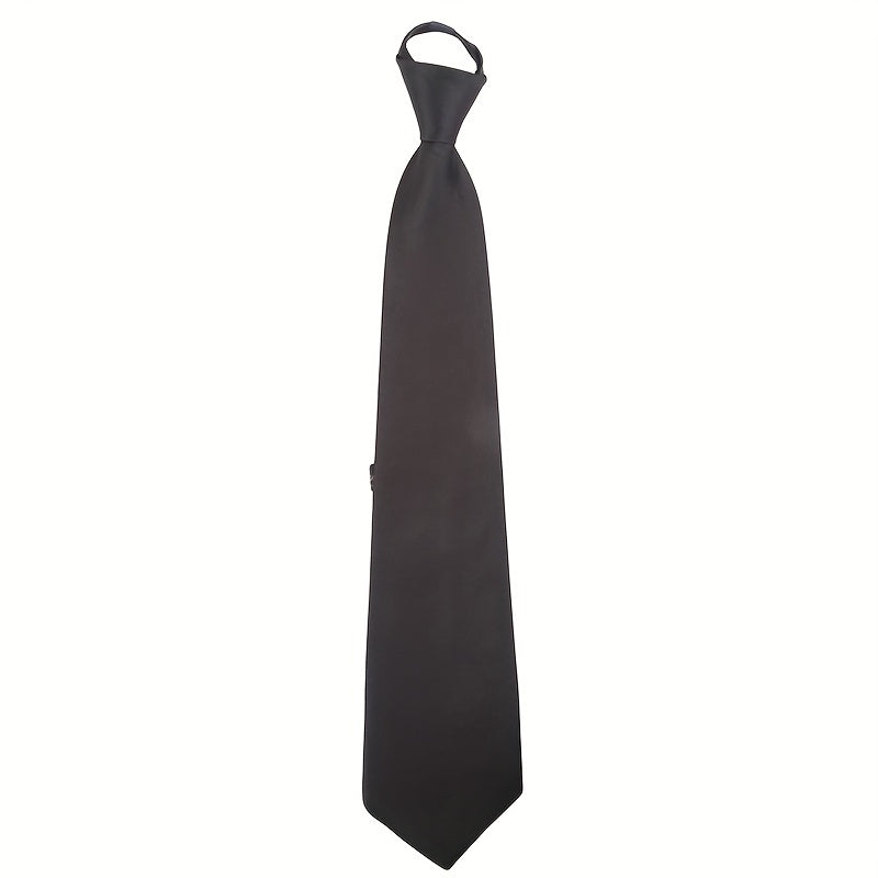 Adjustable Zipper Ties For Wedding Party Solid Ties