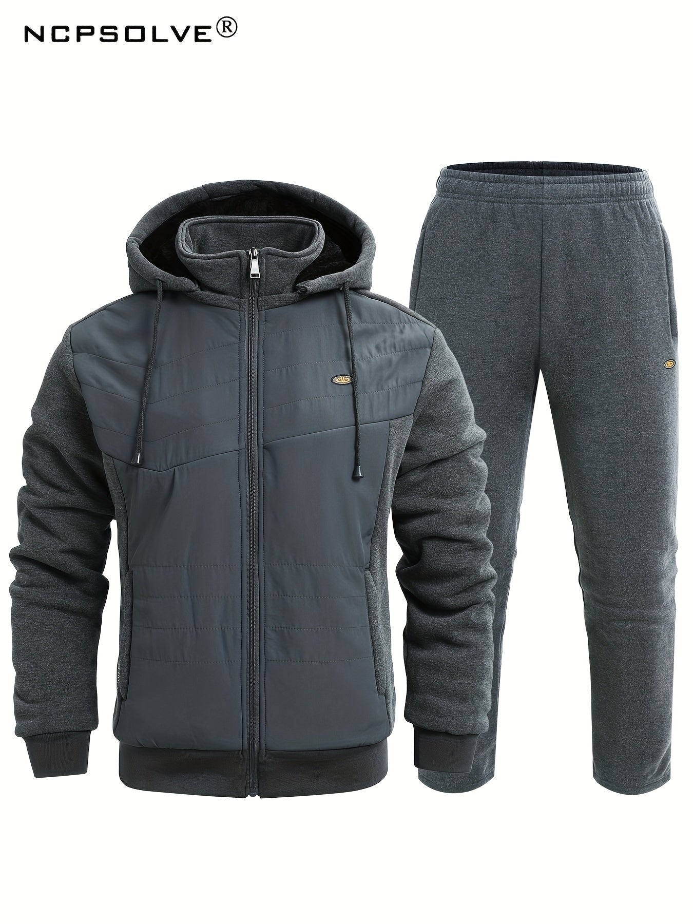 Men's Active Hooded Jacket & Stretch Pants Set