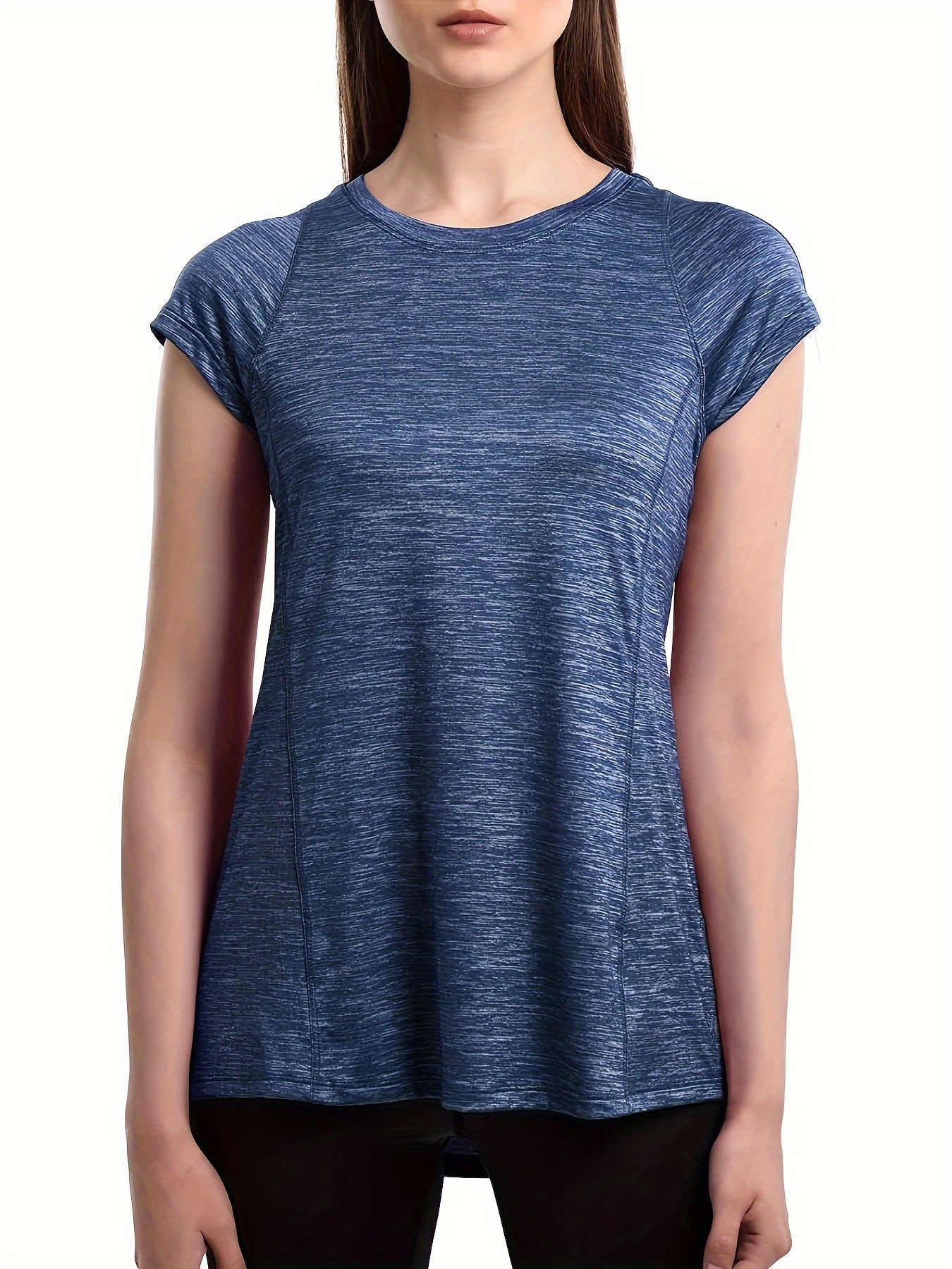 Quick Dry Sports T-shirt Round Neck Running Top