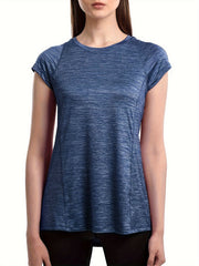 Quick Dry Sports T-shirt Round Neck Running Top