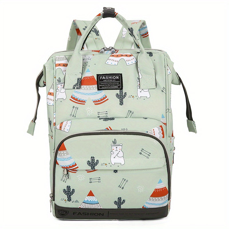 Printed Mommy Bag Large Capacity Diaper Bag