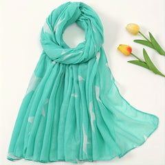 Star Decor Voile Scarf Shawl Wrap Casual Head Wrap For Daily Gift For Mother's