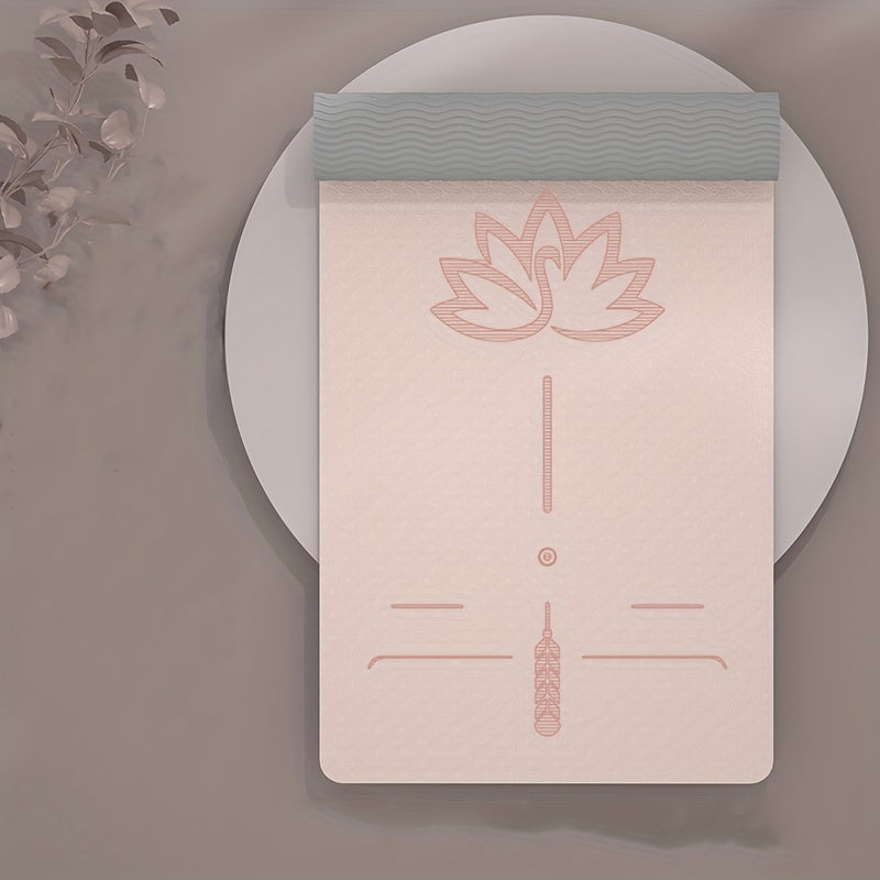 Non-slip TPE Yoga Mat Double Layer Thick Dancing Mat