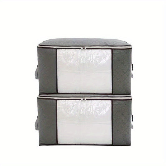Non Woven Clothes Storage Box With Window & Handles