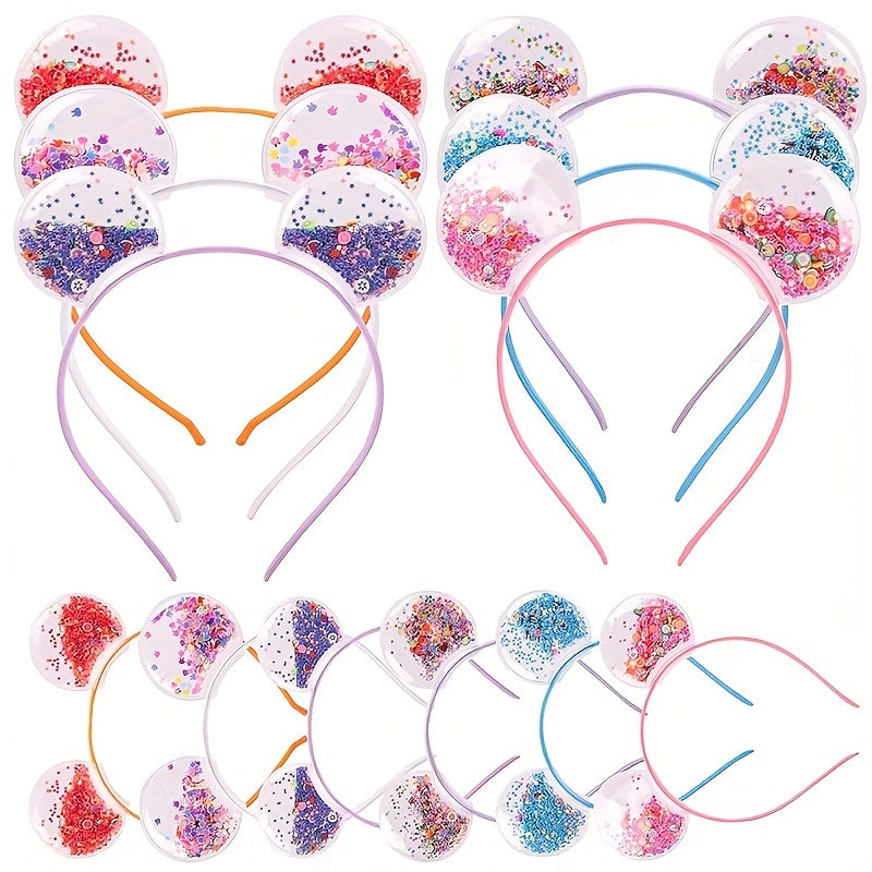 Quicksand Cat Ears Headband Set for Girls and Women