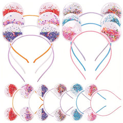 Quicksand Cat Ears Headband Set for Girls and Women