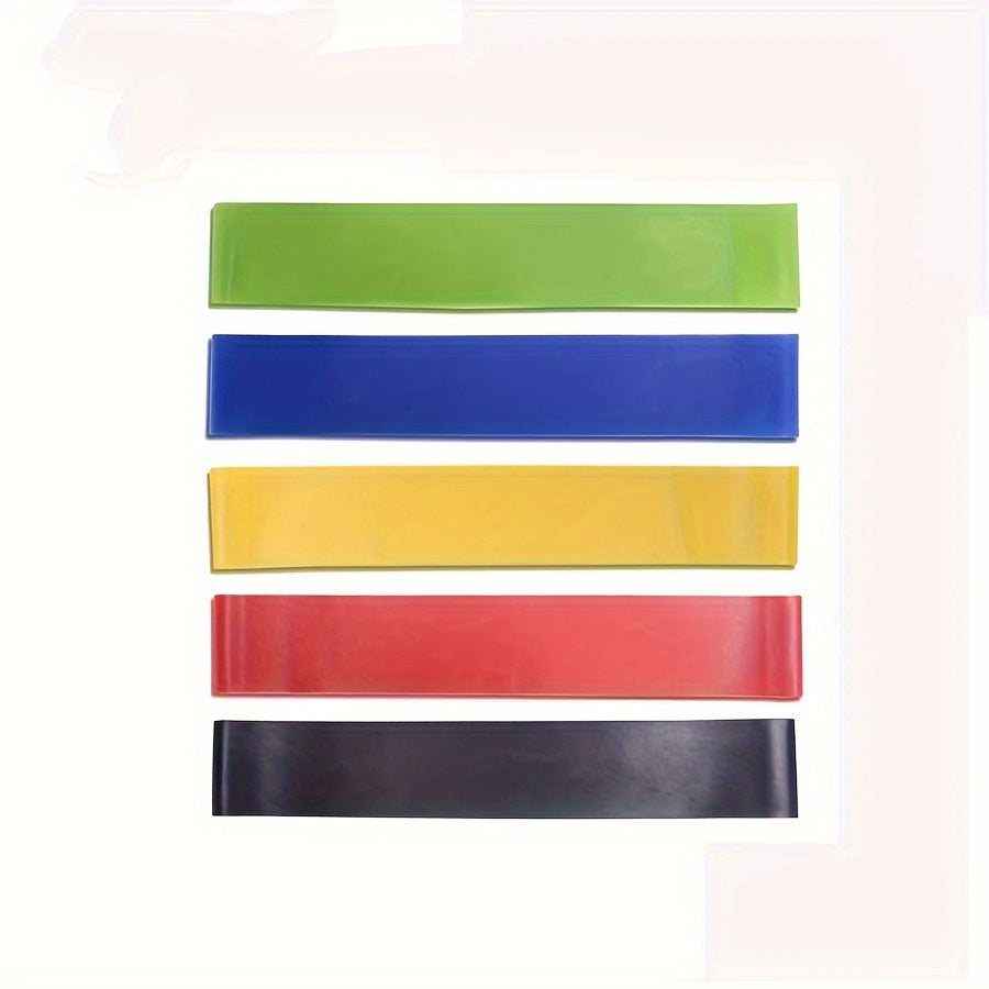 5pc Elastic Resistance Loop Bands for Yoga Workout