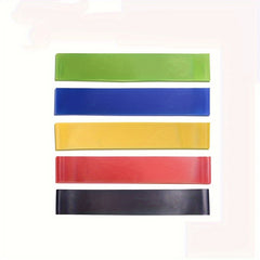 5pc Elastic Resistance Loop Bands for Yoga Workout