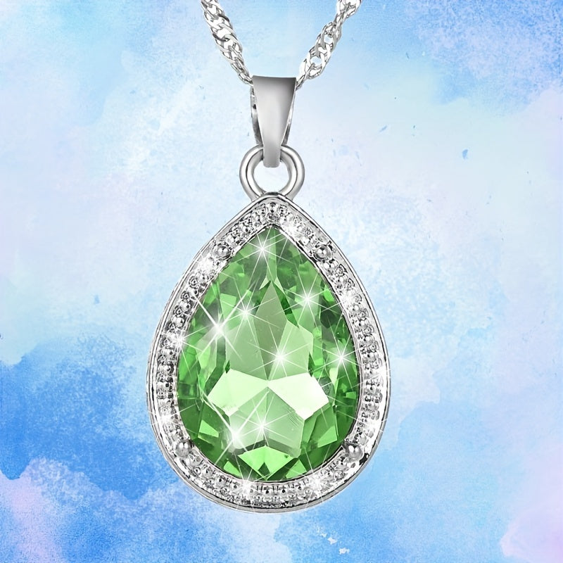Emerald Necklace Pendant for Christmas Birthdays & More