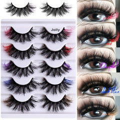 5 Pairs Fluffy Natural Mink False Eyelashes