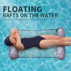 Foldable Inflatable Floating Row Swimming Pool Water Lounger