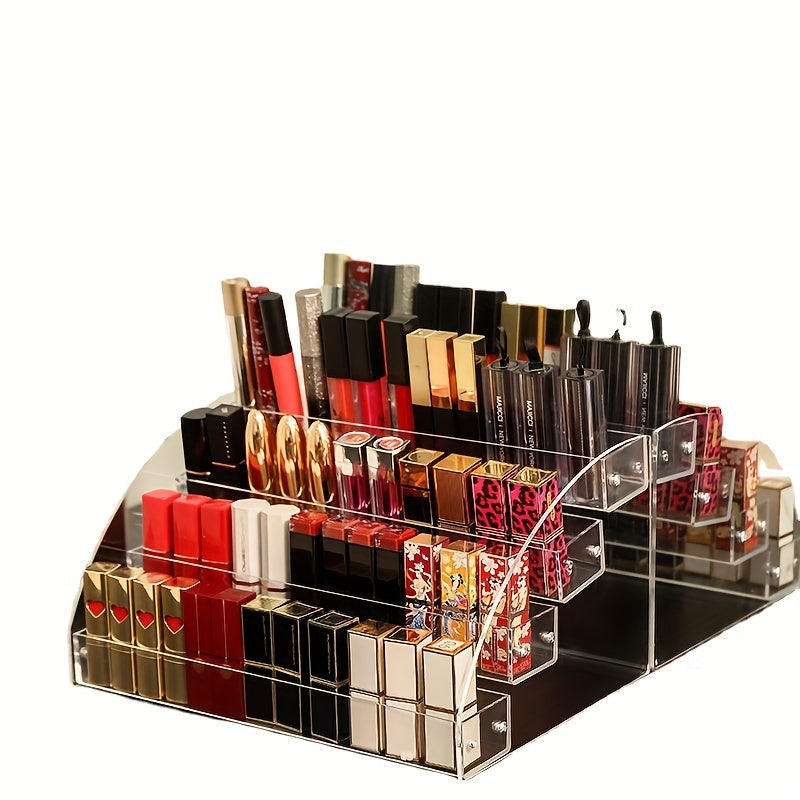 Transparent 6 Tier Nail Polish Lipstick Organizer Storage Case