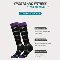 Copper Compression Socks Men Women Graduated Running Nursing Sports Foot